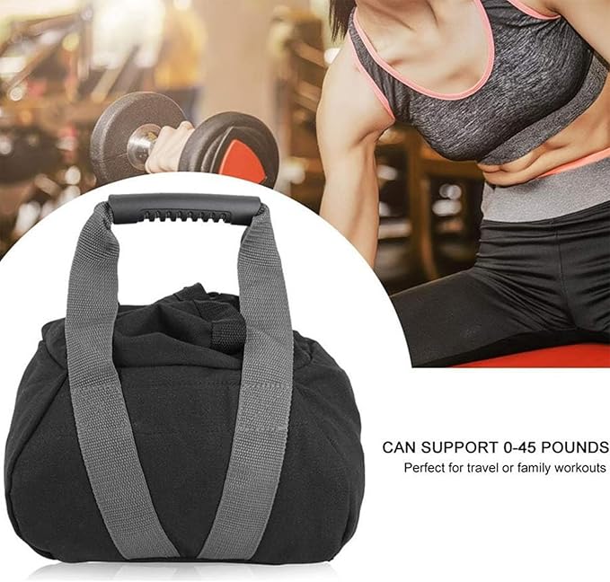 Kettlebell Sandbag, Adjustable Weight, 0-35 Lbs, Training Sandbag, Strength and Fitness Equipment, for Weightlifting, Yoga, Home Gym, Exercise,