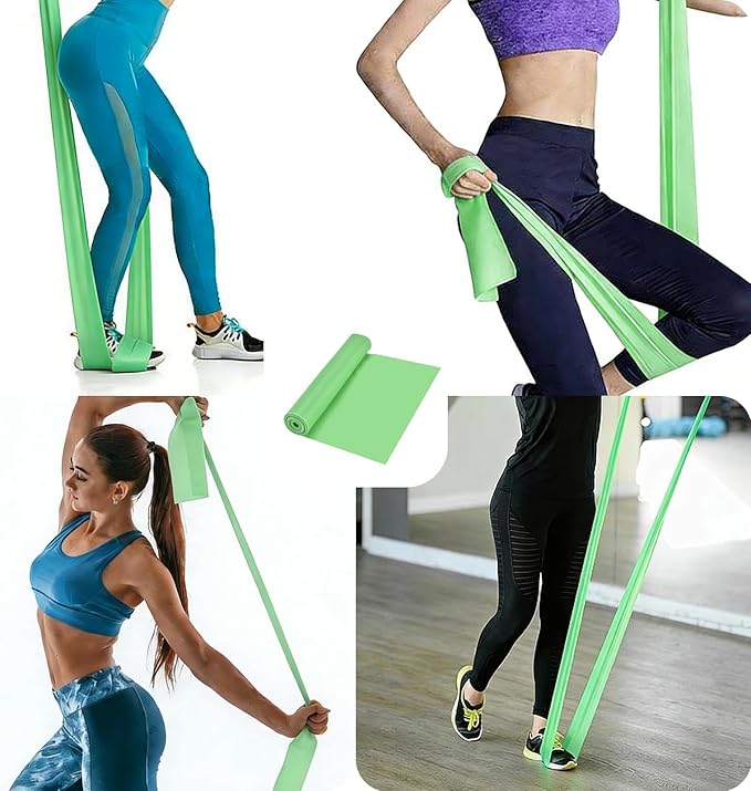 Resistance Bands Long Non-Latex Elastic Stretch Bands Work Out Band for Working Out Women or Men, Exercise Bands Set Yoga, Pilates, Gym,