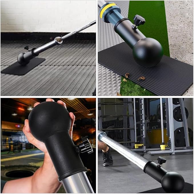 PRETYZOOM Barbell Row Attachment T Bar Row Machine Metal Dark Barbell Bar Parts Home Gym Accessories for Strength Training and Weightlifting Equipment