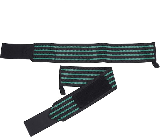 Alomejor Fitness Manual Manure Bracket High Performance Joint Wrap Adjustable Compression Joint Guard 1pair Ideal for Weightlifers, Heavy Lifting High Starch Nylon