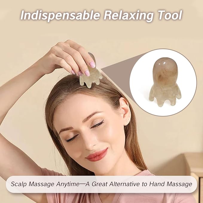 NIIIYTYB 2Pcs Head Massage Tools - Scalp Massager & Acupressure Massager for Deep Relaxation