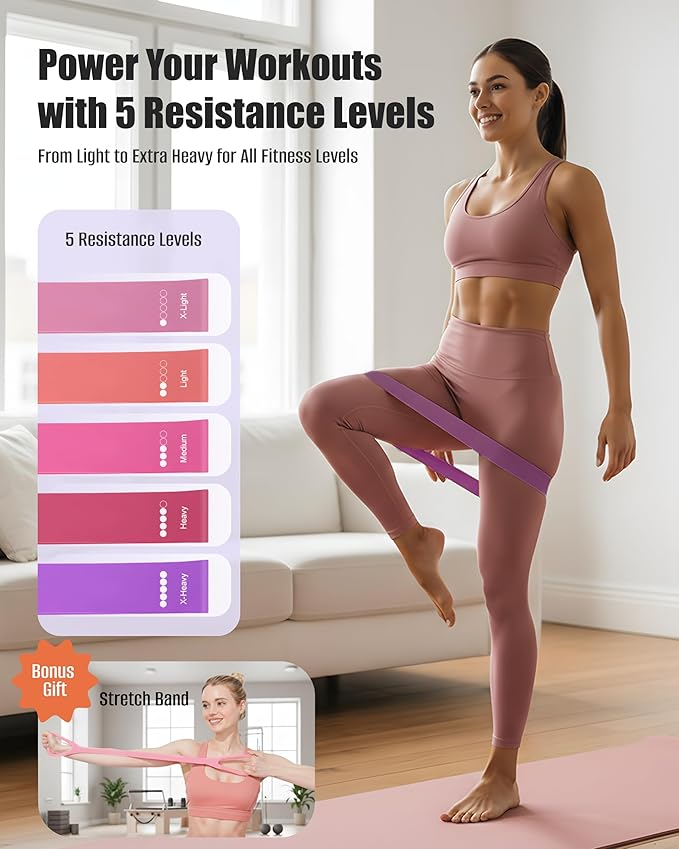 MaxU Pilates Essentials Kit for Women – Pilates Ring with Counter, Home Pilates Workout Kit with 14" Pilates Ring & Ball Set, Resistance Bands and Grip Socks – Ideal for Beginner Home Workouts