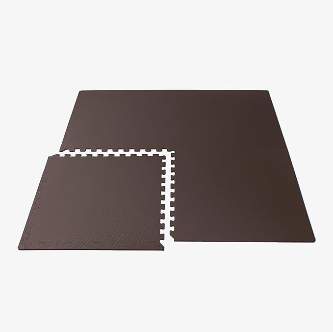 We Sell Mats 3/8" Thick Multipurpose EVA Foam Exercise Floor Mat, Interlocking Tiles, Anti-Fatigue for Home or Gym