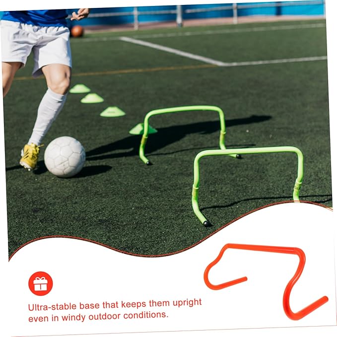 Milisten Portable Detachable Agility Training Hurdles PVC Jumping Rack for Football Strength Training Stable Outdoor Speed Equipment