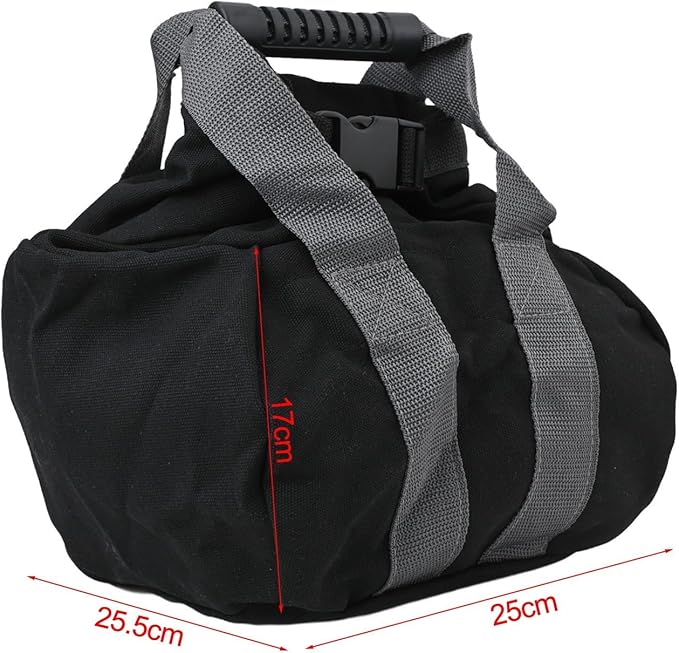Adjustable Canvas Kettlebell Sandbag with Ergonomic Handle,for Fitness Strength Training Yoga Home Gym Workouts Supports 0-35 lb