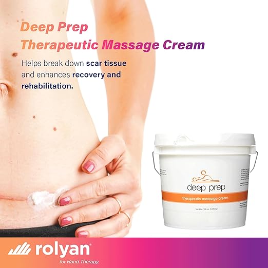 Rolyan Deep Prep Therapeutic Massage Cream, Gallon