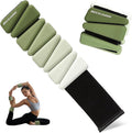 Ankle Weights for Women Wrist Weights Set of 2 (1 lb/2 lb Each) Adjustable Arm Leg Weight for Womens Men Suitable for Walking Swimming Running Pilates Yoga Gym