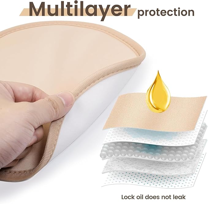 7Pack Castor Oil Pack Wraps Organic Stomach Reusable Wrap Packs for Shoulder Neck Chest Liver Knee Thigh Machine Washable