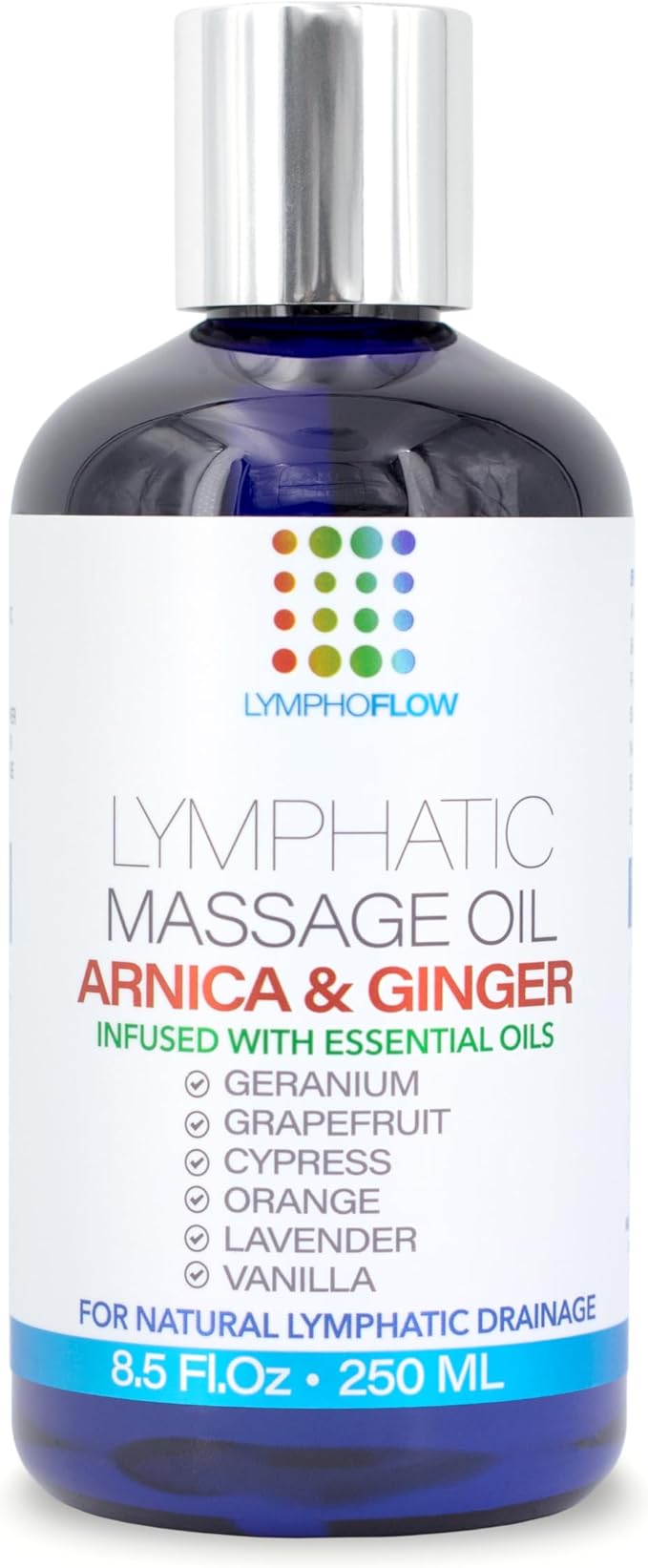 Bruizex Lymphatic Drainage Massage Oil with Arnica & Ginger for Post-Procedure Massage & Lymphatic Drainage Massager, Liposuction, 360 Lipo, BBL, After Tummy Tuck Procedure, Warming Formula - 8.5 Oz