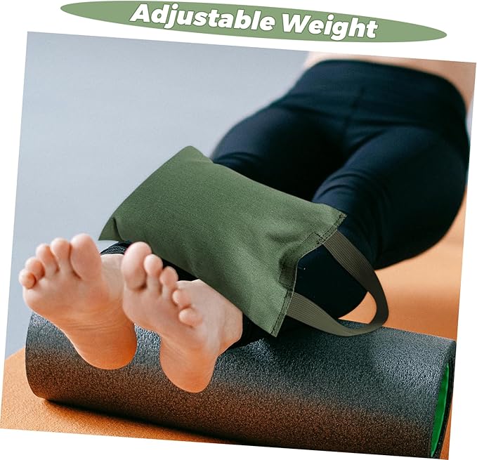 Kisangel 2kg Weighted Sandbag with Handle Exercise Equipment for Yoga Dance and Fitness Training Versatile Fillable Bag for Custom Weight Management Workouts