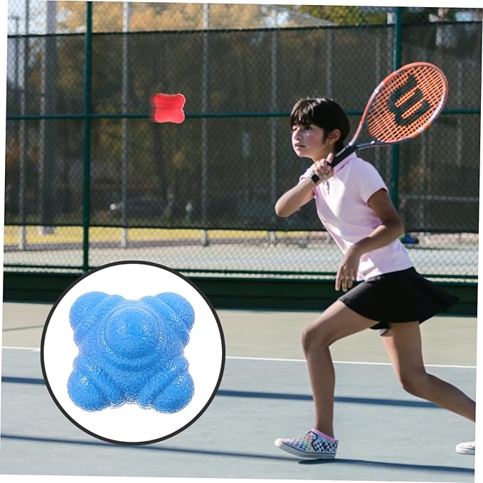 6-Piece Agility Reaction Balls Set Hexagonal Training Balls for Hand-Eye Coordination Speed and Reflex Training Indoor Fitness Equipment for Athletes