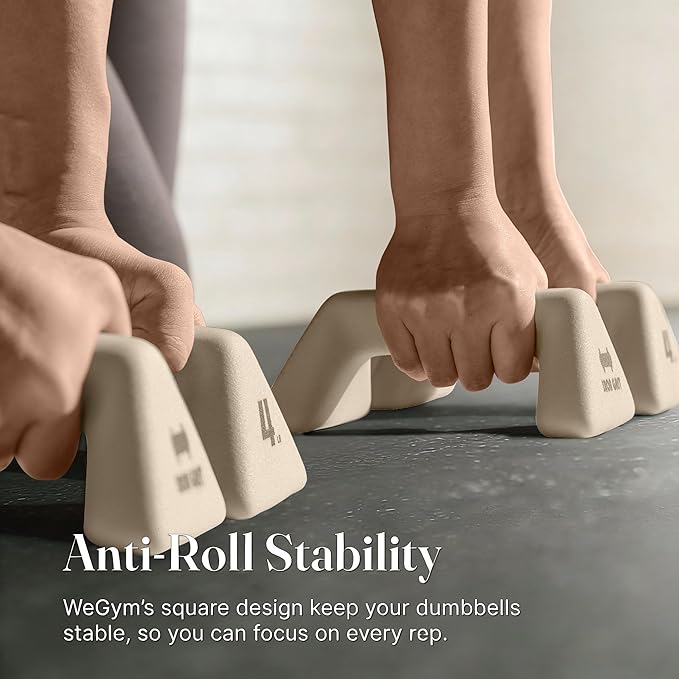 Push Up Handles with Ergonomic Handles and 4lb weight-Non-slip Parallettes Bars for Home Fitness Training, Push Up Stands Handle Perfect for Floor Workout Exercise