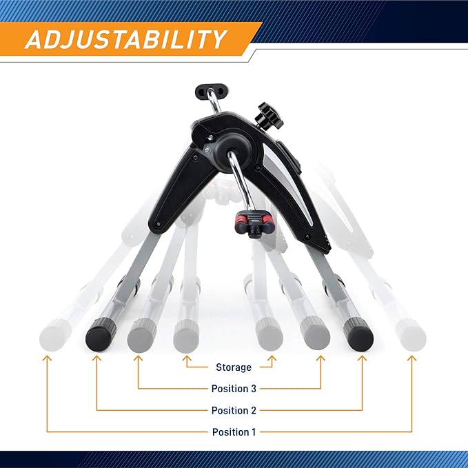 MARCYMarcy Magnetic Resistance Folding Exercise Bike with Transport Wheels - NS-653