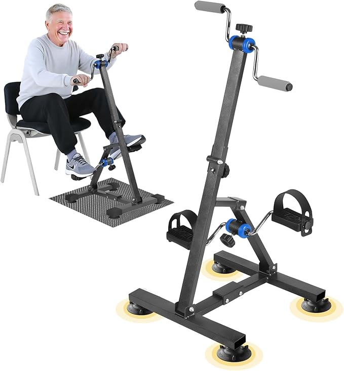 Arm and Leg Exercise Pedal Machine for Seniors, Seated Rehabilitation Bike for Physical Therapy, Elderly Stroke Recovery & Mobility Training Equipment
