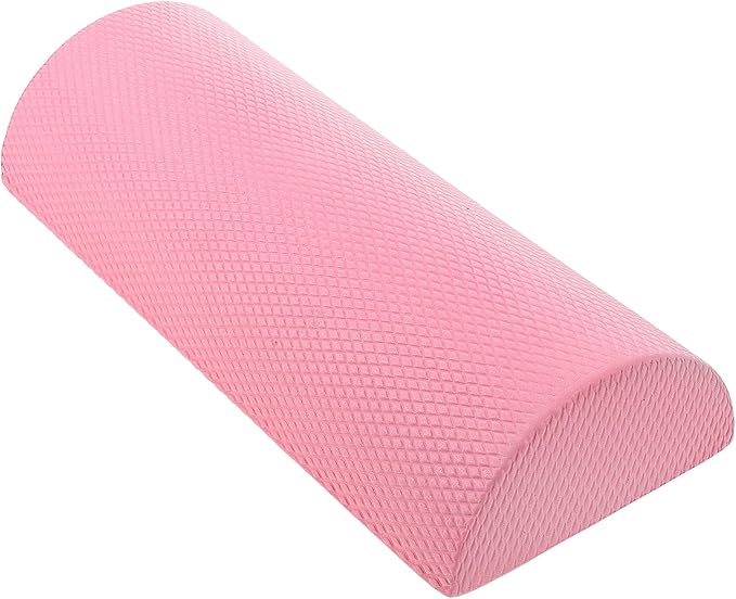 PartyKindom Muscle Relaxation Roller Half Foam Roller for Back and Core Stability Yoga Accessory Lightweight Balance Training Tool for Fitness and Exercise