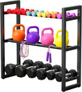 3 Tier Dumbbell Rack,390LB Capacity Weight Rack,Storage Stand for Dumbbells,Space-Saving Weight Rack for Home Gym Storage Organizing Dumbbells(Rack Only)