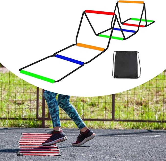 Portable Agility Ladder for Soccer and Volleyball Workout
