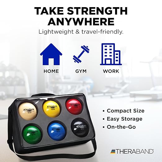THERABAND Soft Weight, 4.5" Diameter, Weighted Balls for Baseball, Weighted Balls for Softball, Hand Held Ball Shaped Isotonic, Shoulder Strength, Rotator Cuff & Throwing Trainer, Tan, 1.1LB