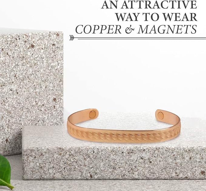 Sabona Copper Rope Magnetic Wristband, Copper Wristband, Large, 6.5”