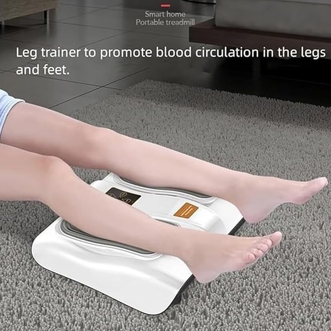 Leg Exerciser, Levels of Intensity Adjustment Leg Exercise Machine with Remote, Seated Exerciser to Help Blood Circulation for Seniors,Maintain Health