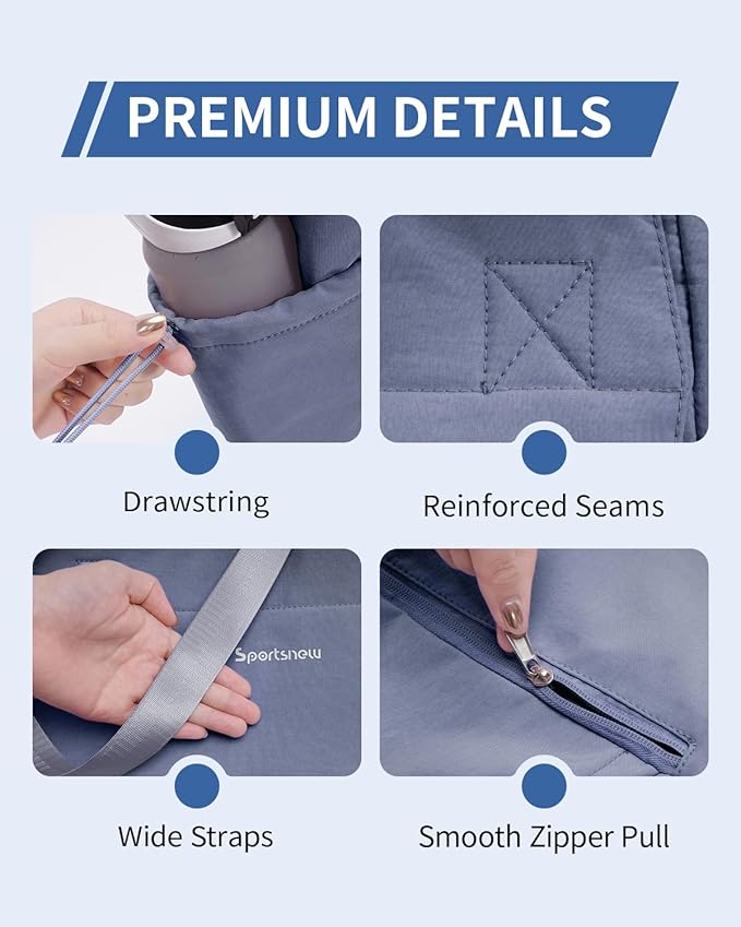 sportsnew Yoga Mat Bag Tote Yoga Gym Bags For Women Men with Waterproof Wet Pocket & Hook-and-loop, Quick Access Storage Yoga Mat Bag Carrier