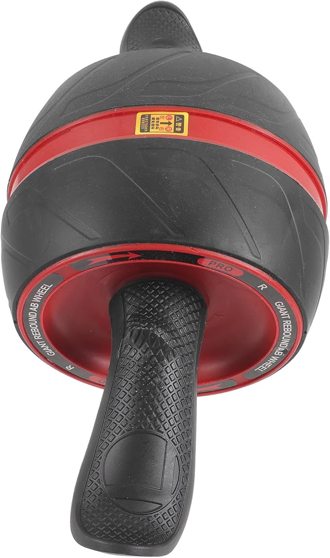 Ab Roller Wheel Exercise Wheel for Core Workout with Auto-rebound Function, Home Fitness Equipment for Men and Women, Gray and Red Random Color, Abdominal Strength Training Tool