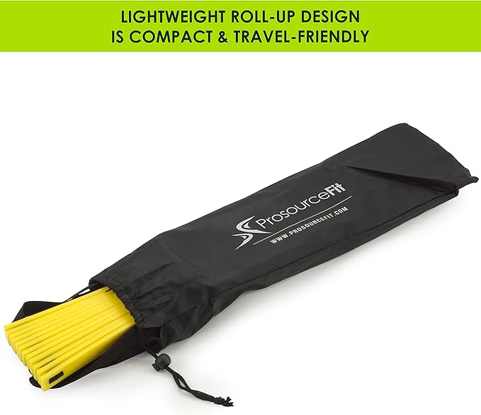 ProsourceFit Speed Agility Ladder 8, 12 and 20 Rung for Speed Training and Sports Agility Workouts with Free Carrying Bag