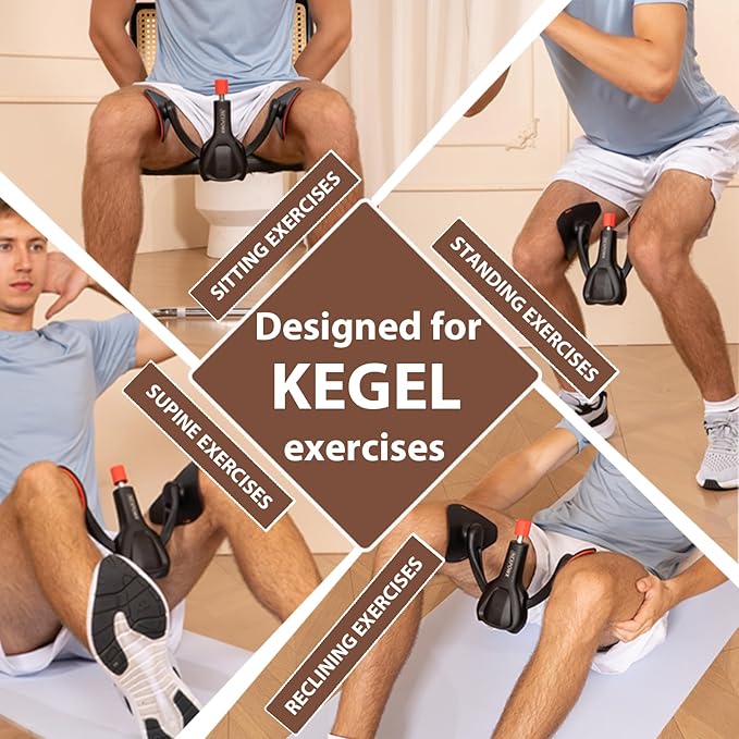 Pelvic Floor Trainer, Kegel Exercise Equipment for Men and Women, Thigh and Leg Exerciser for Core Strength, Home Workout Device for Bladder Support