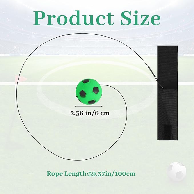 Green Wrist Ball, 2.36 Inch Rebound Ball Bounce Back with Wrist Strap, Rubber Sports Elastic String Exercise Activity and Play for Adults Teens