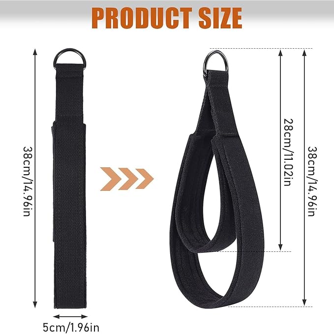 Pilates Reformer Hand Straps, D-Ring Exercise Supplies | Muscle Training Straps | for Women Men Athletes Beginners Fitness Enthusiasts Busy Professionals Yoga Practitioners Apartment Home Gym