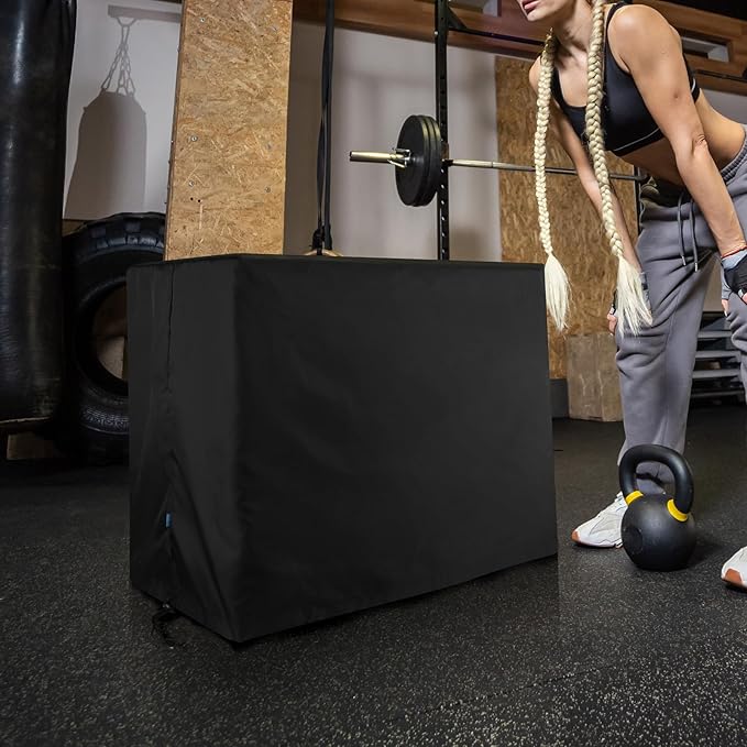 Xxerciz Dumbbell Rack Cover Dust Cover Compatible with Marcy & Cap Barbell Two Tier Dumbbell Rack, Lightweight Waterproof Anti-scratch Protective Barbell Cover Case for Home Gym