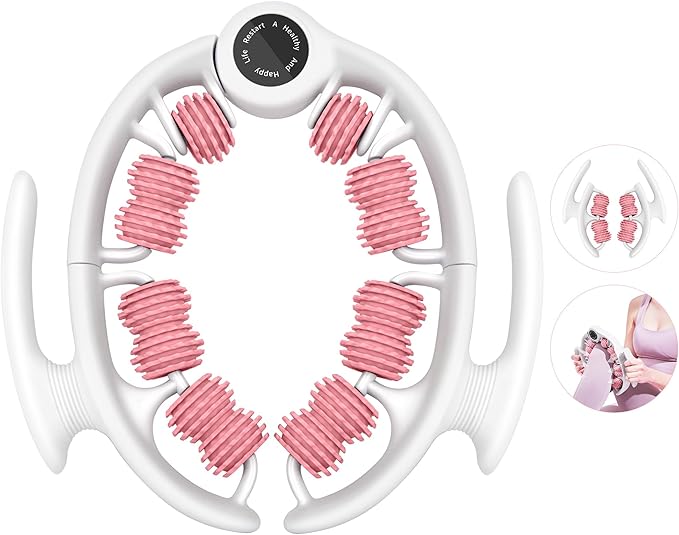 COSTWELL Cellulite Massager, Cellulite Remover Muscle Roller,360° Deep Tissue Massager for Leg, Neck,Calves, Arm,Thighs, Back,Manual Massager Foam Roller Fascia Massage Tool for Muscle Relieve. (Pink)