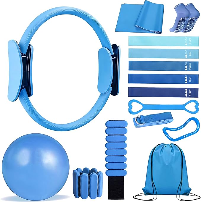 Pilates Ring Set with Adjustable Resistance
