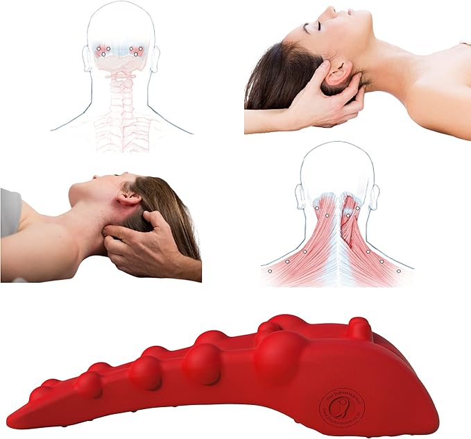 Trapezius Massager, Neck, Shoulder & Upper Back Pain Relief Manual Massager – Trigger Point Tool for Trapezius Tightness, Tension Headaches, Tech-Neck, and Suboccipital Release