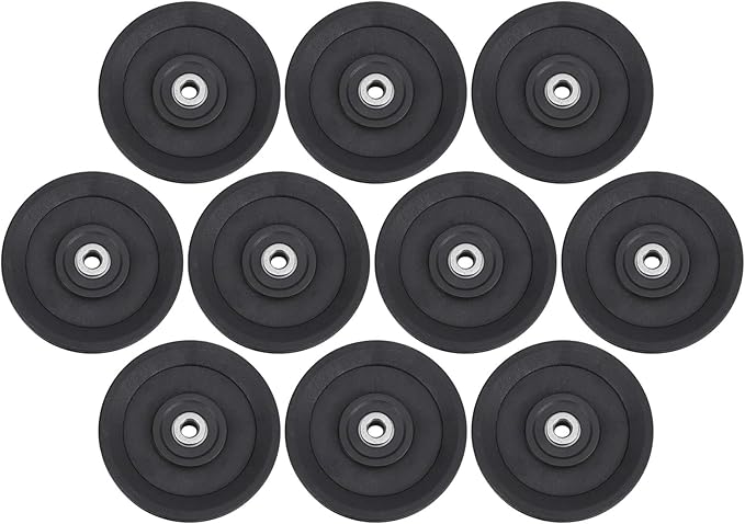10pcs 115mm Nylon Fitness Bearing Pulley, Gym Accessory Strength Training Equipment, Home Gym Attachments with Iron Core, Durable Wear Pulleys for Health Club