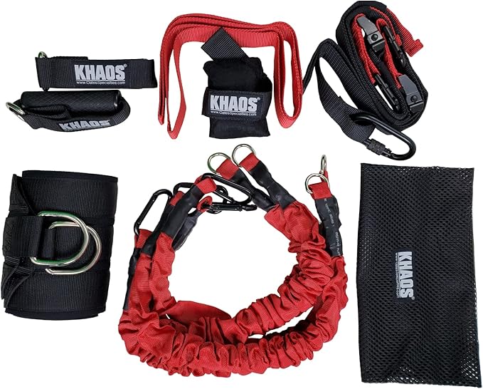 Tap Khaos® Bungee Suspension Trainer - Reactive Elastic Resistance - Induced Perturbation & Dynamic Stability - High-Intensity Athletic Strength & Coordination