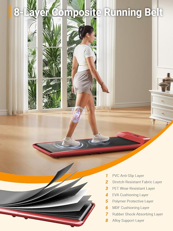 WALKINGPAD C2 Foldable Walking Pad Treadmill, Colorful Under Desk Treadmill for Home Office, Stylish Compact Design, No Assembly Needed