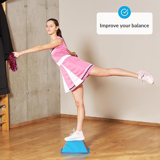 Stunt Trainer Stand for Cheerleading | Portable Cheer Balance Trainer | Stunting Flyer Practice Platform | Lightweight Gymnastics Balance Block | Cheerleading Equipment for Safe Skill Training