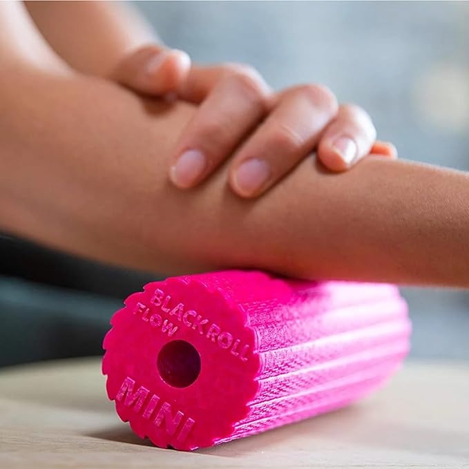 BLACKROLL - Mini Flow Foam Roller, Portable Massage Tool for Feet, Hands, and Arms, Ideal for Travel and Plantar Fasciitis Relief, Great for Exercise, Massage, and Muscle Recovery, 6" x 2"