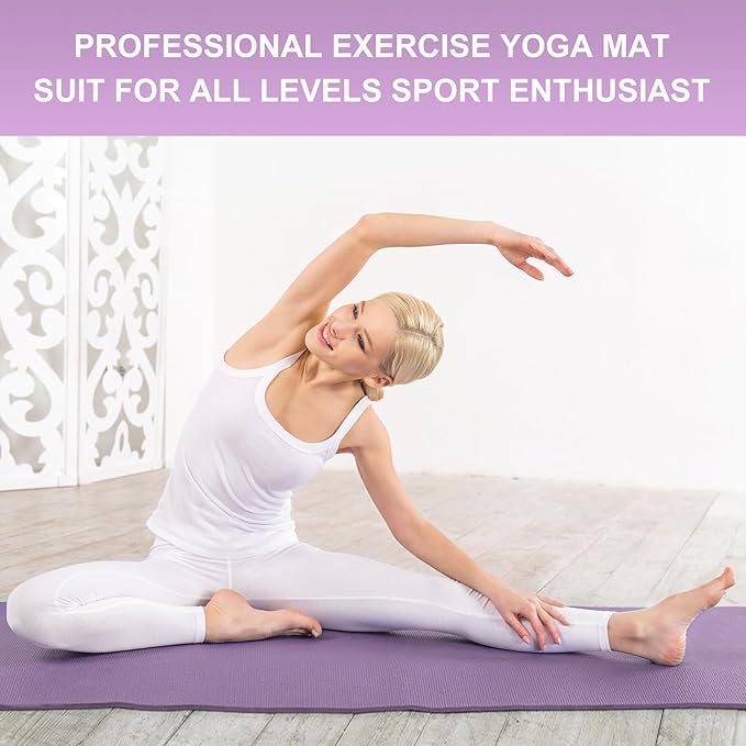 24 Pack 3 mm Thick Yoga Mat Bulk, Non Slip Exercise Workout Fitness Pad for Women Men, Gym Home Yoga Pilates, Easy to Clean, Sturdy PVC
