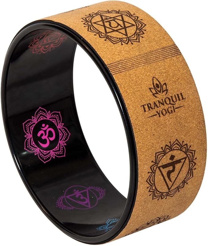 Enlighten Yoga Wheel - Great for Adding Active Strength and Flexibility to Your Exercise and Yoga Practice
