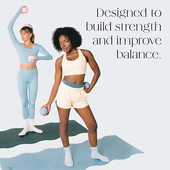Bala Power Ball, Weighted Toning Exercise Ball for Pilates, Yoga, Home Fitness & More - Workout Ball for Strength & Core Training, Aerobics & Working Out to Improve Balance & Sculpt