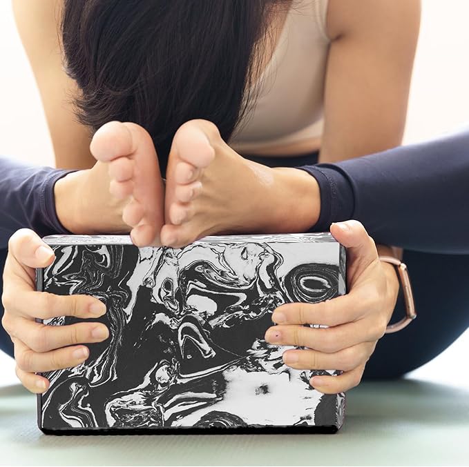 2-Pack Yoga Blocks, High-Density 9"x6"x3" Yoga Brick Foam Blocks Non-Slip EVA Foam Block Yoga Props Accessories for Yoga Pilates Stretching and Meditation