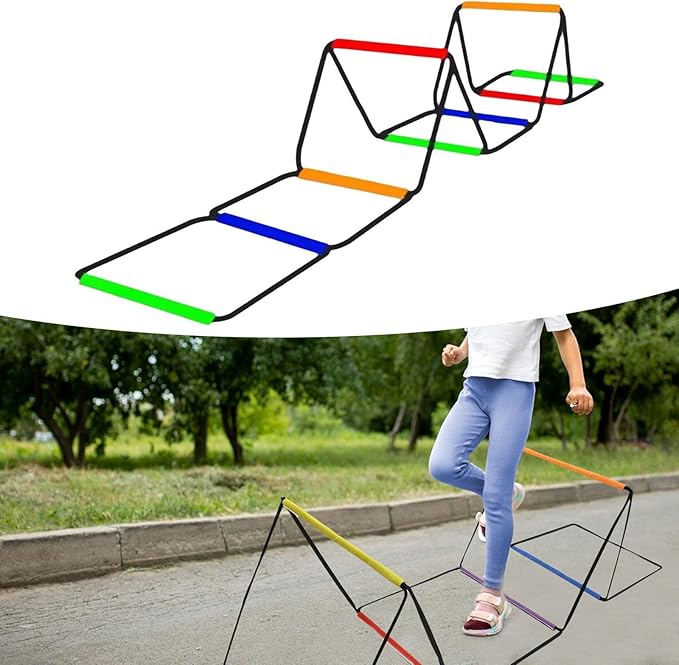 Agility Ladder for Soccer Training with Adjustable Features, 8 Grids