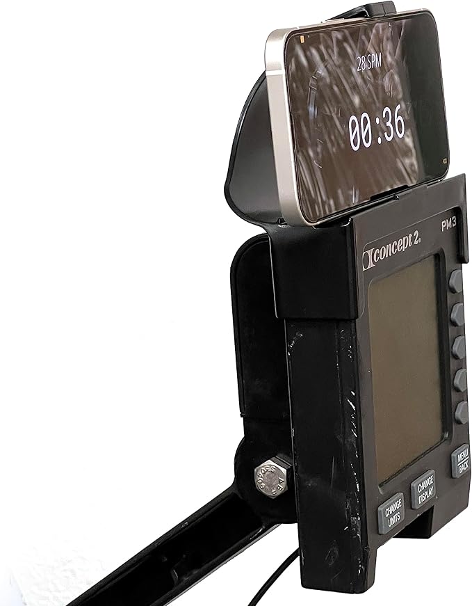 Concept 2 Smartphone Cradle 1098 for PM5 PM4 and PM3 Rower Monitors, Phone Holder fits Indoor Rowing Machine, SkiErg or BikeErg Displays