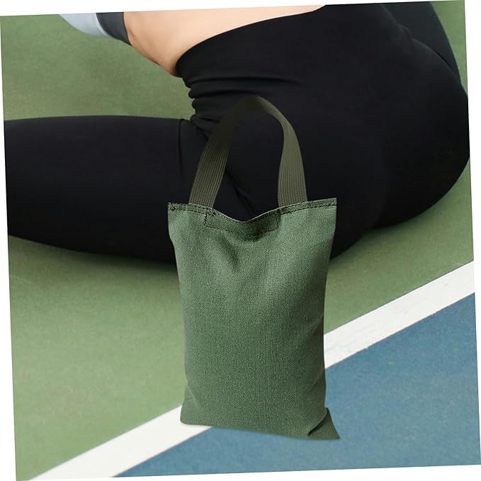 2Kg Adjustable Weighted Sandbag for Yoga and Fitness Canvas Training Bag with Handle for Muscle Strengthening and Balance Exercises Empty Fillable Gym Sandbag for Pilates and Weightlifting