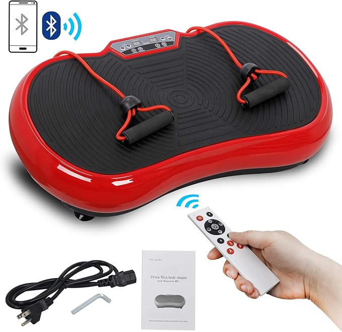 ZENY Vibration Plate Exercise Machine, Whole Body Workout Vibration Fitness Platform for Weight Loss, Toning Wellness, Home Gym Equipment