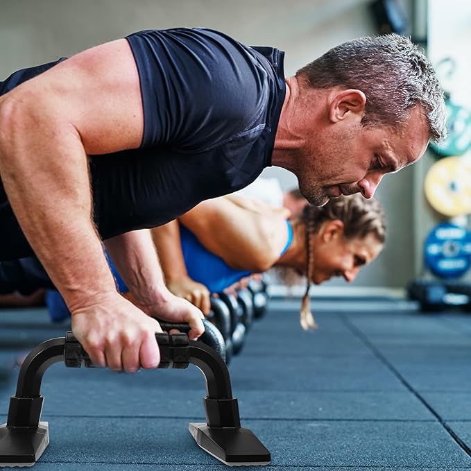 IMIKEYA 2pcs Push-up Stands Hand Grips Fitness Push-up Frames for Arm Strength Training Indoor Home Workout Equipment