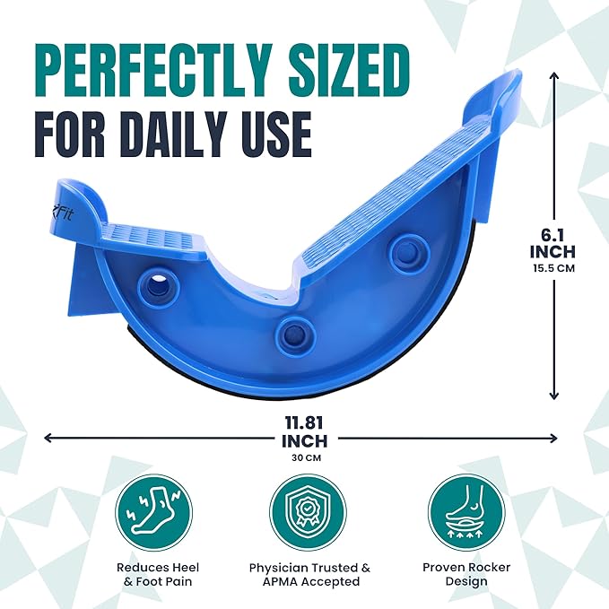 Foot & Calf Stretcher – Premium Stretcher for Plantar Fasciitis, Achilles Tendonitis Relief – Foot Rocker with Durable, Slip-Resistant Design - Stretch Guide for Effective Leg Flexibility