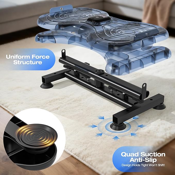 Silent Waist Twist Machine, Anti-Slip Twister Exercise Board with Stable Base, Waist Twisting Disc for Safe Ab Workout and Foot Massage at Home or Gym